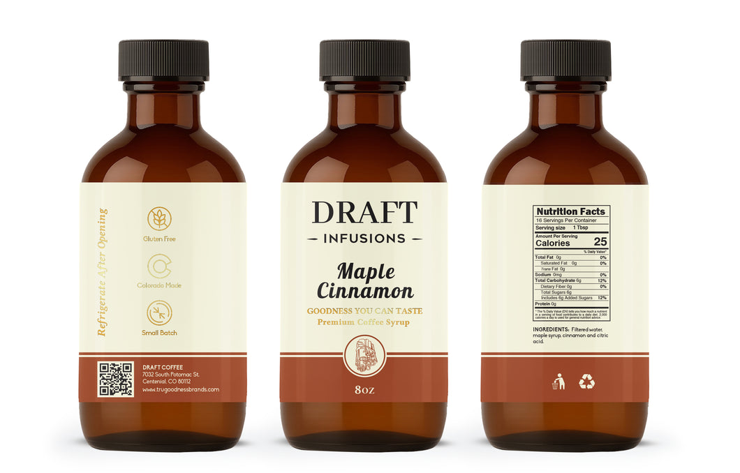 8 oz. Maple Cinnamon Simple Syrup