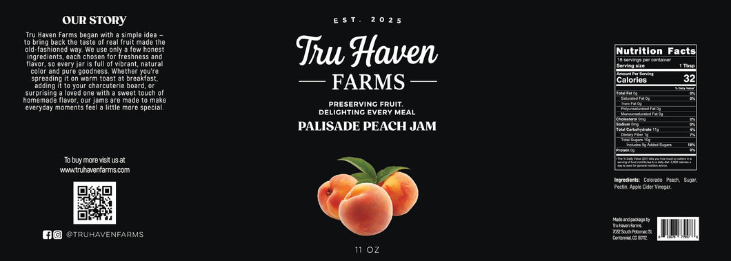 Palisade Peach Jam by Tru Haven Farms