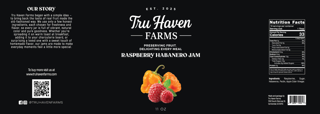 Raspberry Habanero Jam by Tru Haven Farms