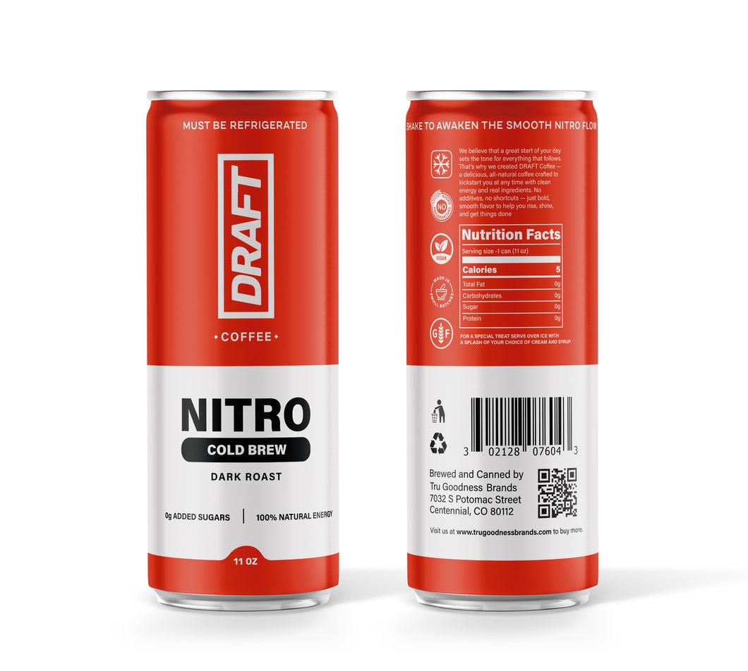 NITRO Cold Brew Coffee - Dark Roast